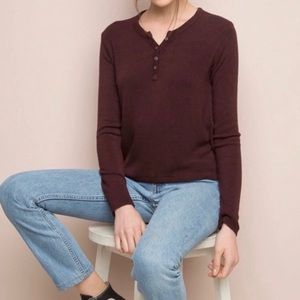Brandy Melville Callan Top (burgundy)